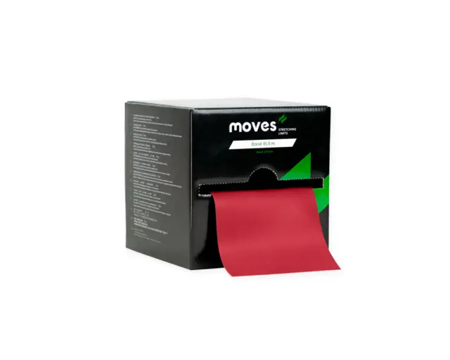 MoVeS Treningsbånd 45,5 m Medium Rød 