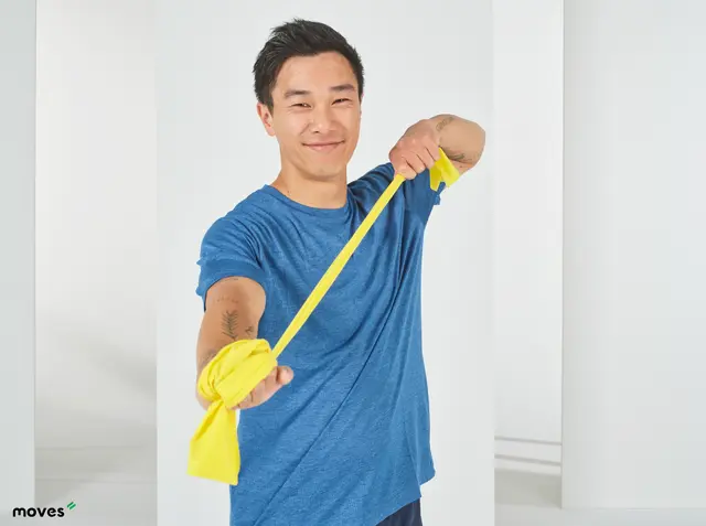 MoVeS Treningsbånd 45,5 m Medium Rød 