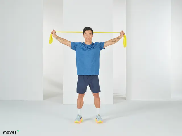 MoVeS Treningsbånd 45,5 m Medium Rød 